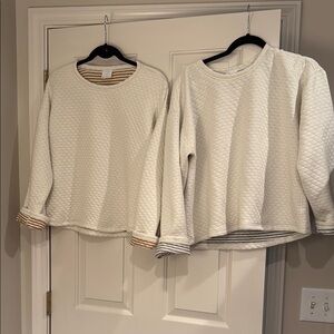 J. Crew Quilted Reversible Sweatshirts
